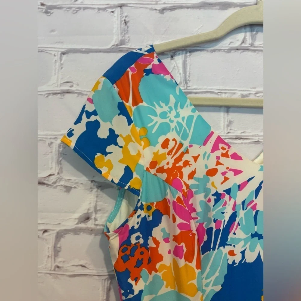 JB by Julie Brown Women’s Summer Silk Midi Dress Size 6 - Picture 3 of 7